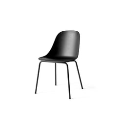 Harbour Side Chair, Black Steel Legs, Black Plastic Seat-Dining Chairs-Audo-vancouver special