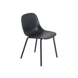 Fiber Outdoor side chair, black