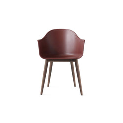 Harbour Arm Chair, Legs in Dark Oak, Burned Red Shell-Chairs-Audo-vancouver special