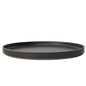 Hasami Porcelain Plate, 7.3" Black