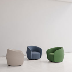Fold Swivel Chair, Boli Bouclé