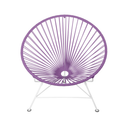 Condesa Chair, Light Purple cord/White Frame