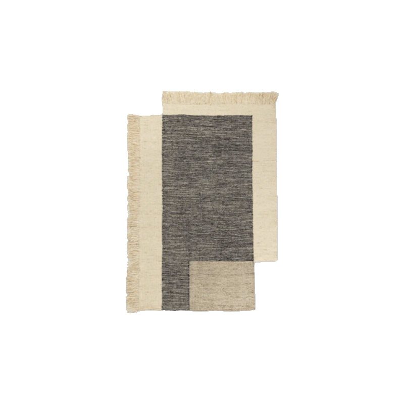 Counter Rug, Charcoal/Off-White, 140 x 200 cm