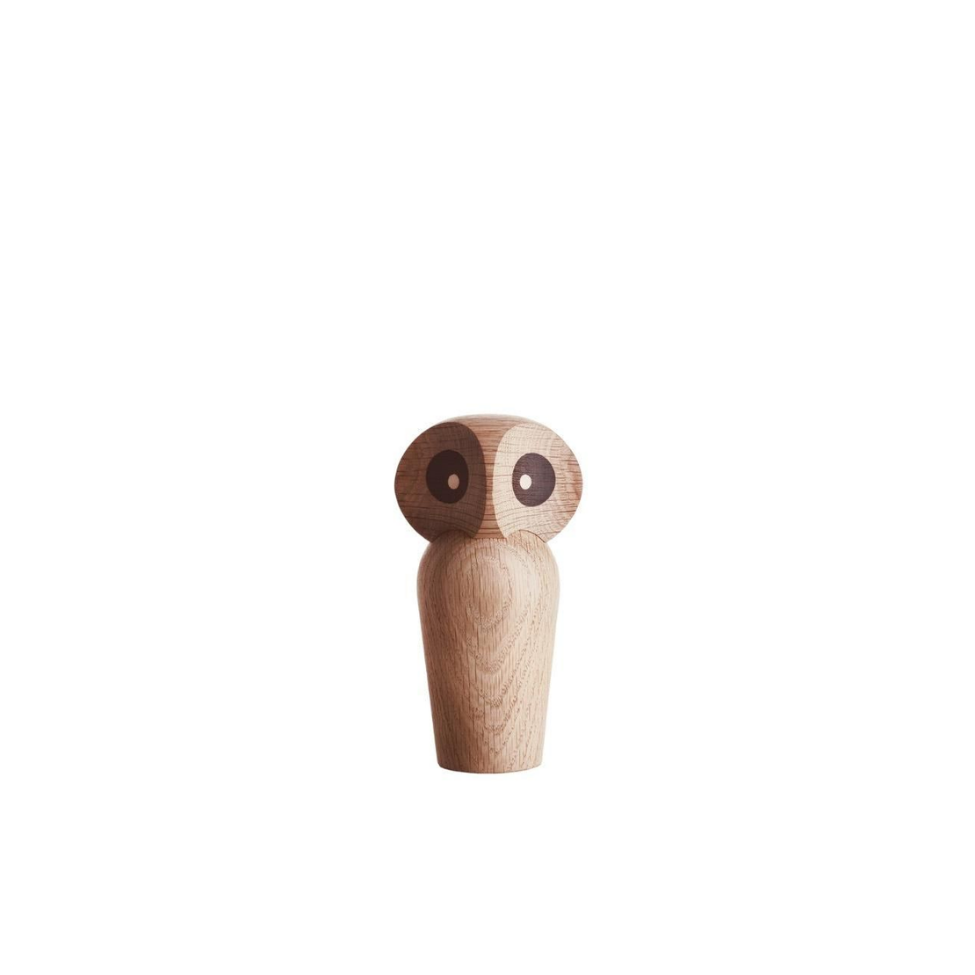 ArchitectMade Wood Owl, Mini, Natural