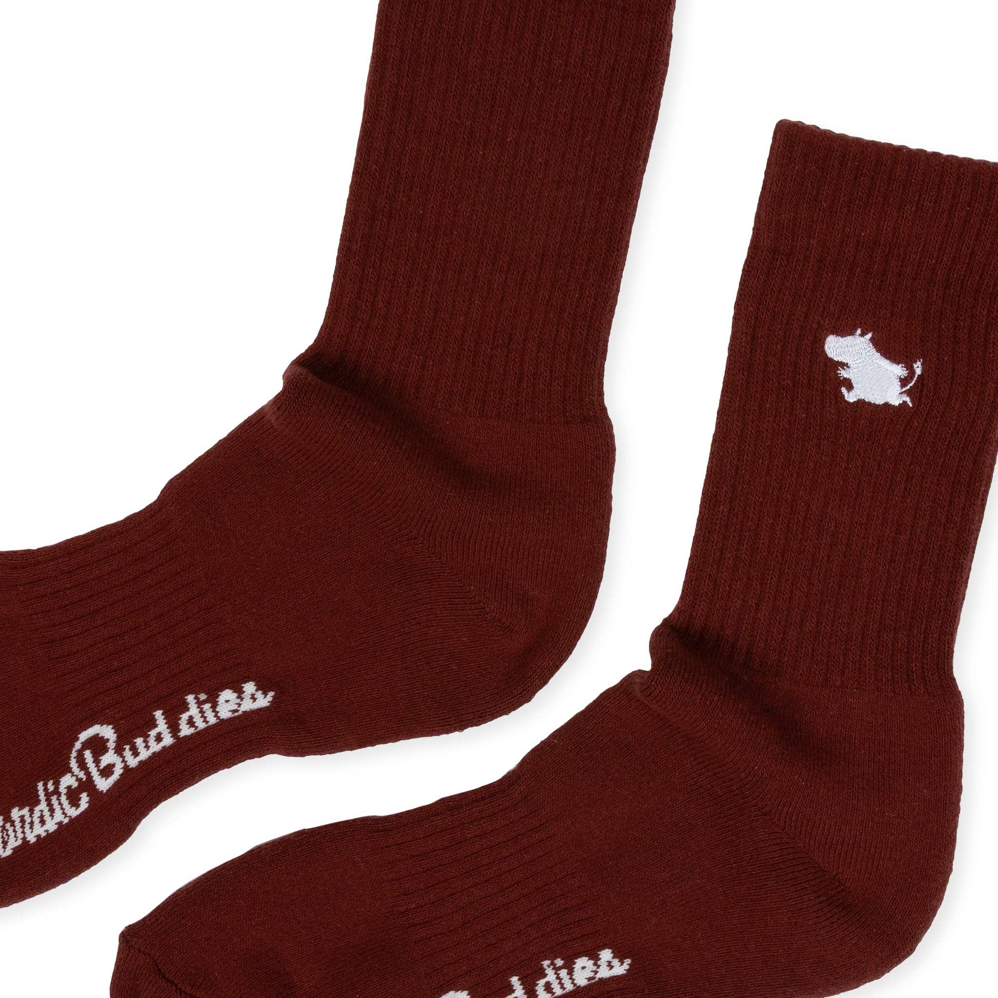 Moomin Classics Women's Tennis Socks: 36-42, burgundy