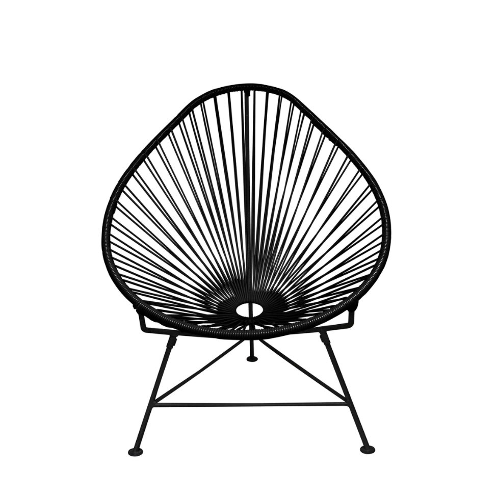 Acapulco Chair, Black Cord/Black Frame