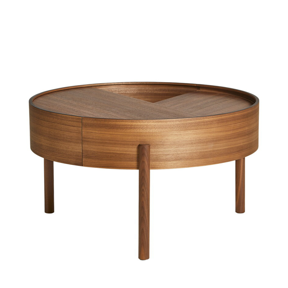 Arc Coffee Table, 66cm, Walnut