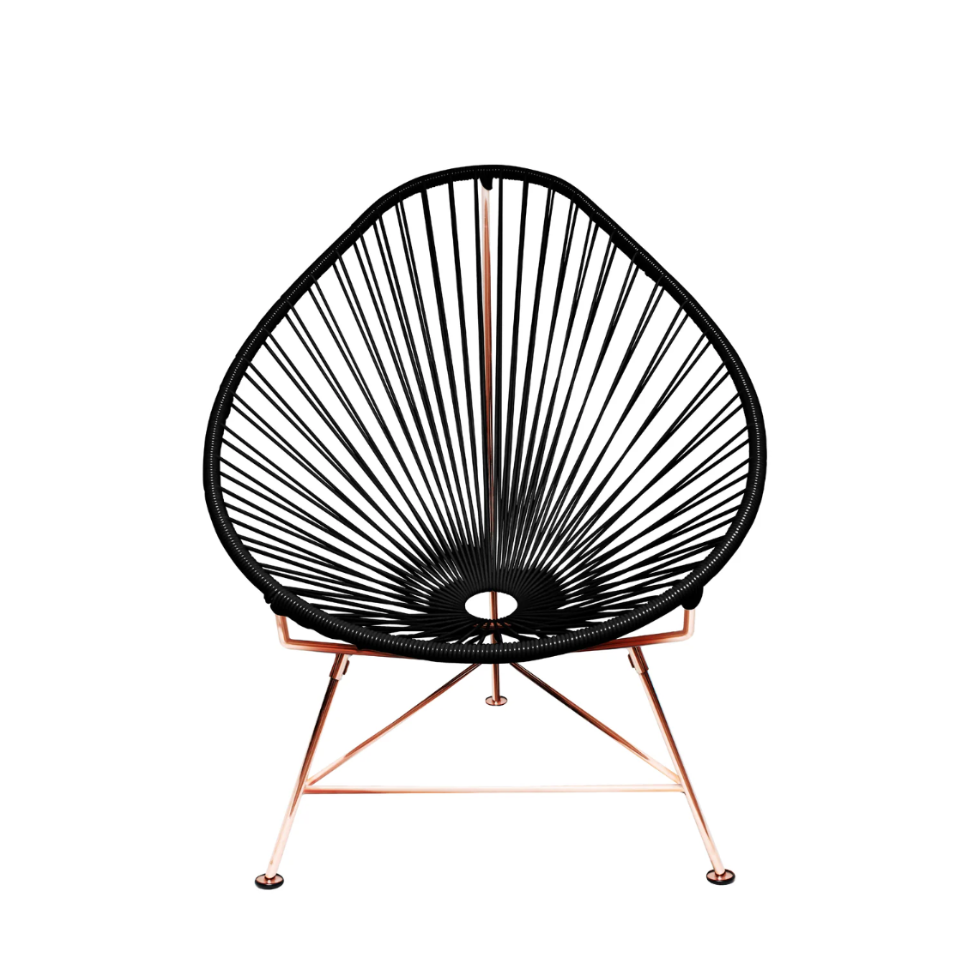 Acapulco Chair, Black Cord/Copper Base