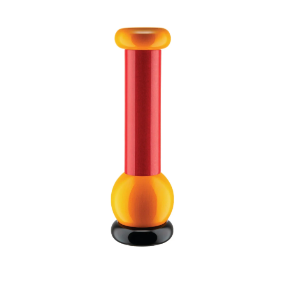 Twergi Tall Wood Pepper Mill, Red