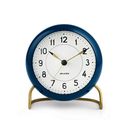Arne Jacobsen Station Table Alarm Clock, Petrol