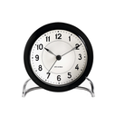Arne Jacobsen Station Table Alarm Clock, Black/Black