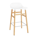 Form Stool 65cm, White/Oak