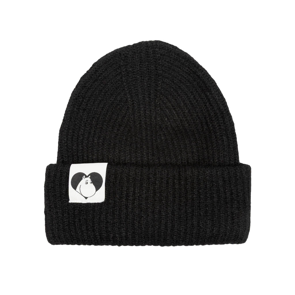 Moomintroll Fluffy Chunky Beanie, Black