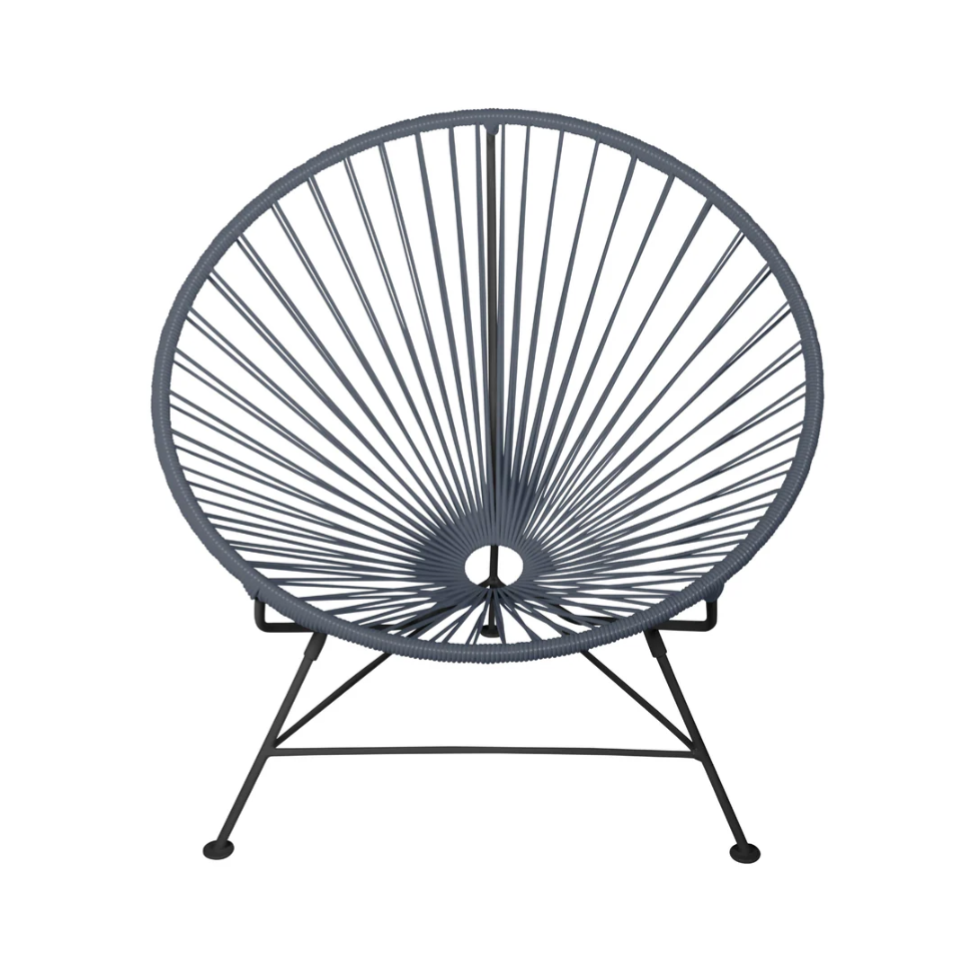 Condesa Chair, Grey Cord/Black Base