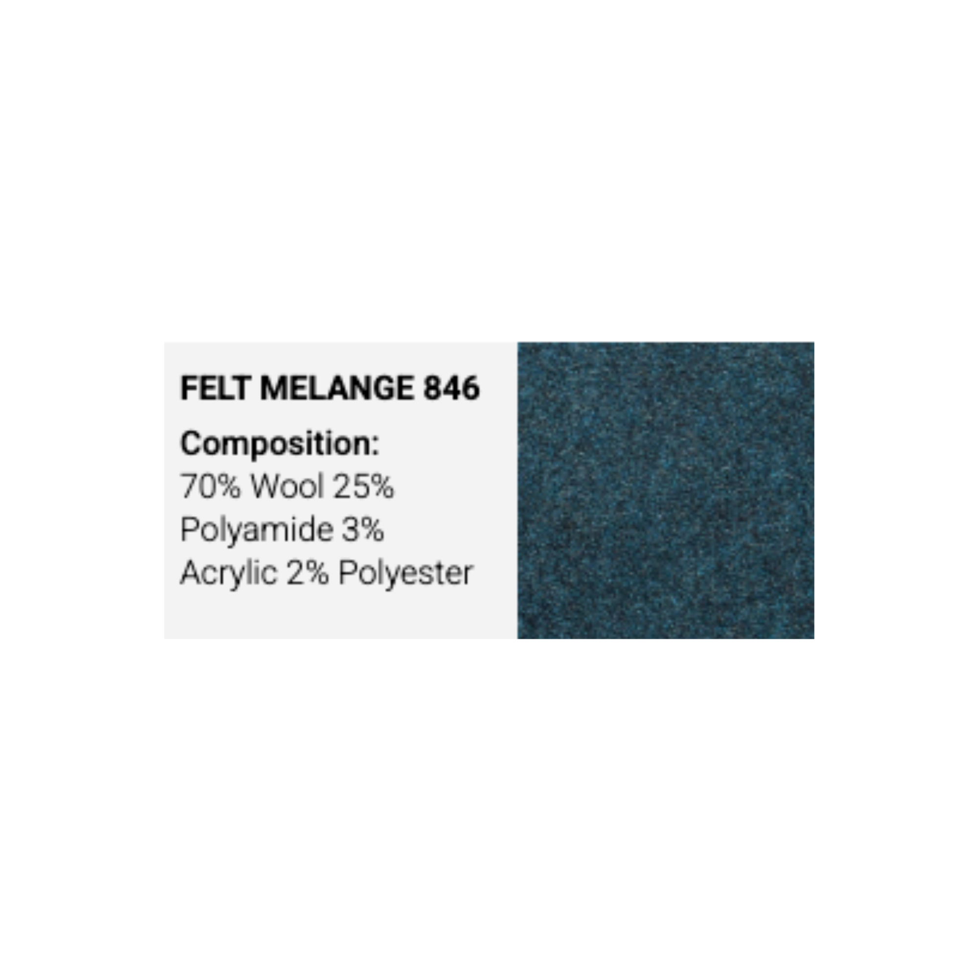 BINNING/LOTUS, Footstool, Petrol 846, Felt