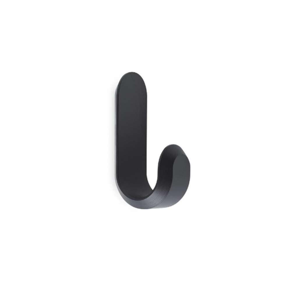 Curve Mini Hooks, 2 Pieces, Black