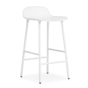 Form Stool 65cm White/White steel base