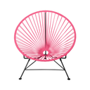 Condesa Chair, Pink Cord / Black Frame