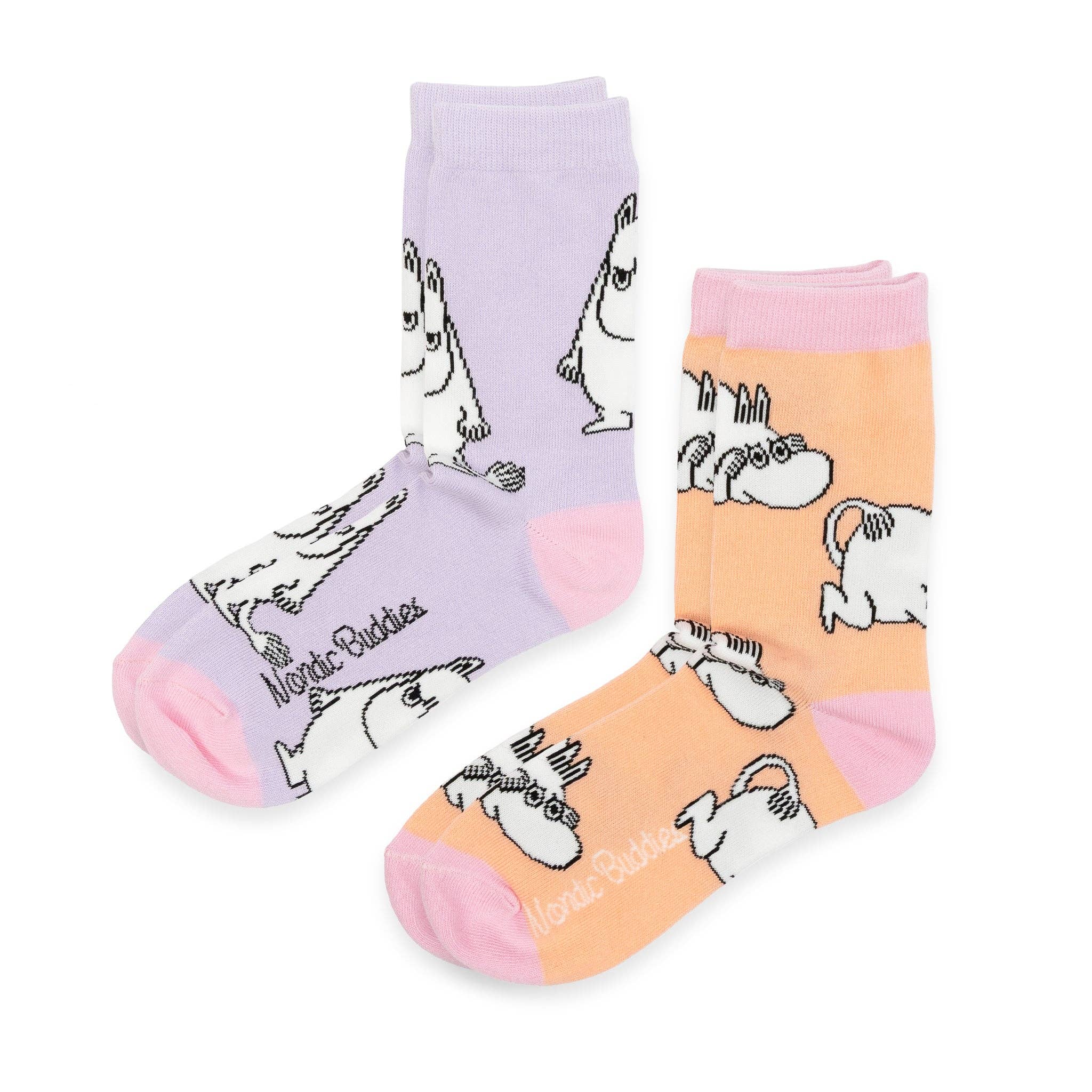 Moomintroll's Socks Gift Box Women: 36-42, lilac/orange