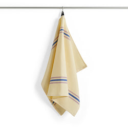 Canteen tea towel, cream and blue
