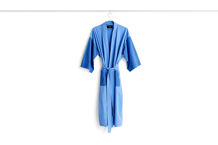 Waffle Bathrobes, Dusty Blue Multi