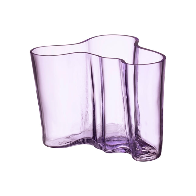 Aalto Vase 5.5", Light Lilac, Wood Mold