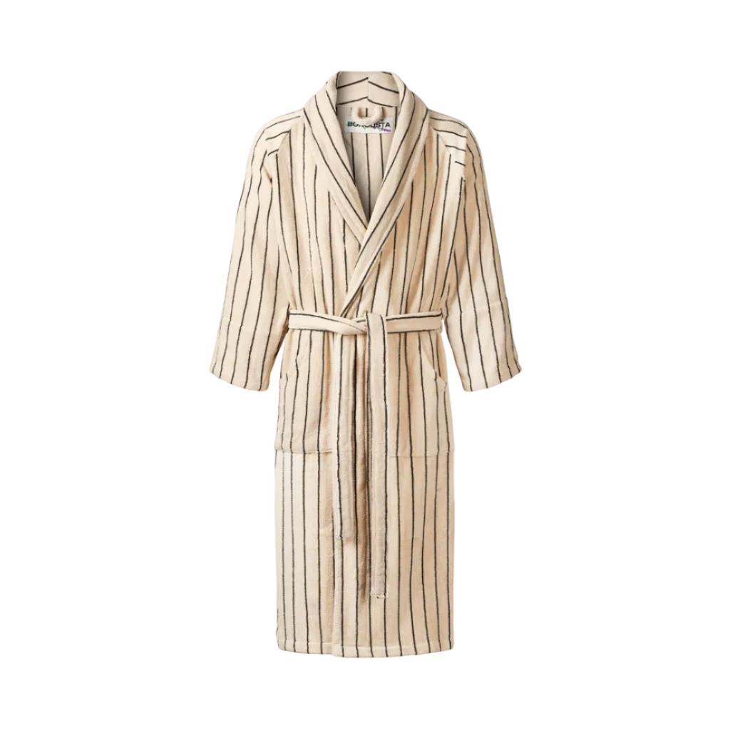 Naram Bathrobe, Creme/Ink