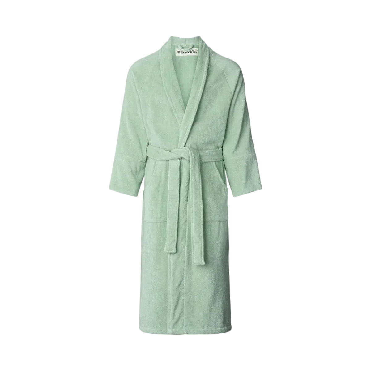 Naram Bathrobe, Silver/Sage