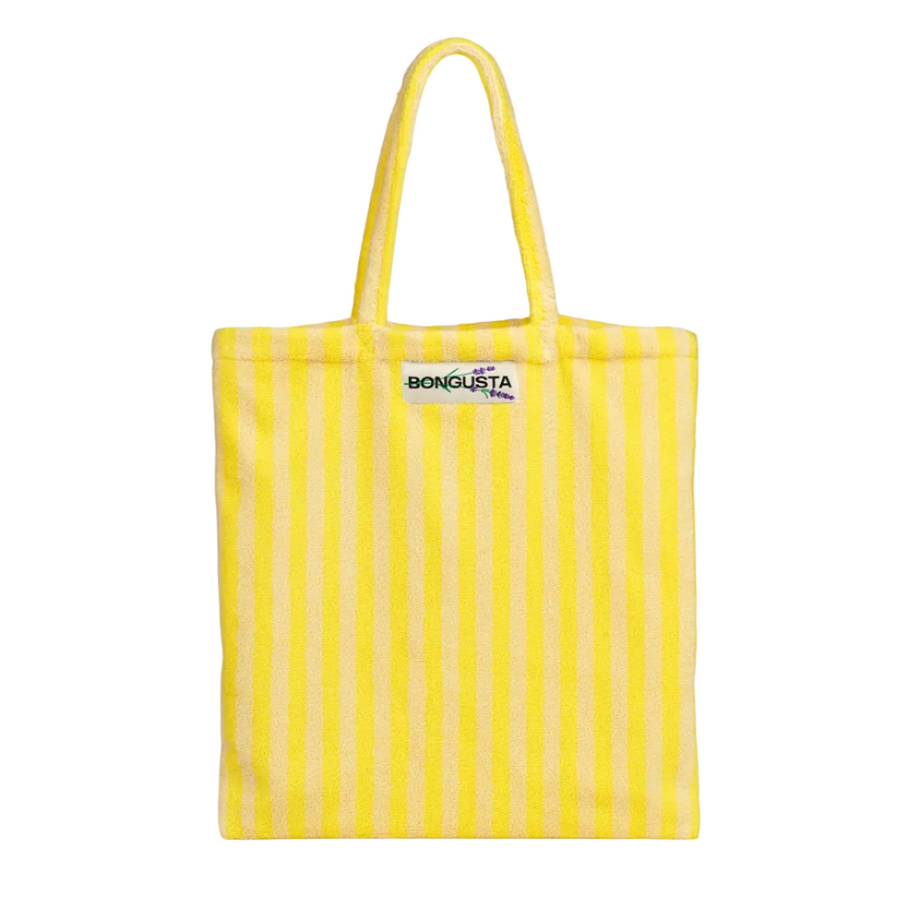 Naram Totebag, Pristine/Neon Yellow