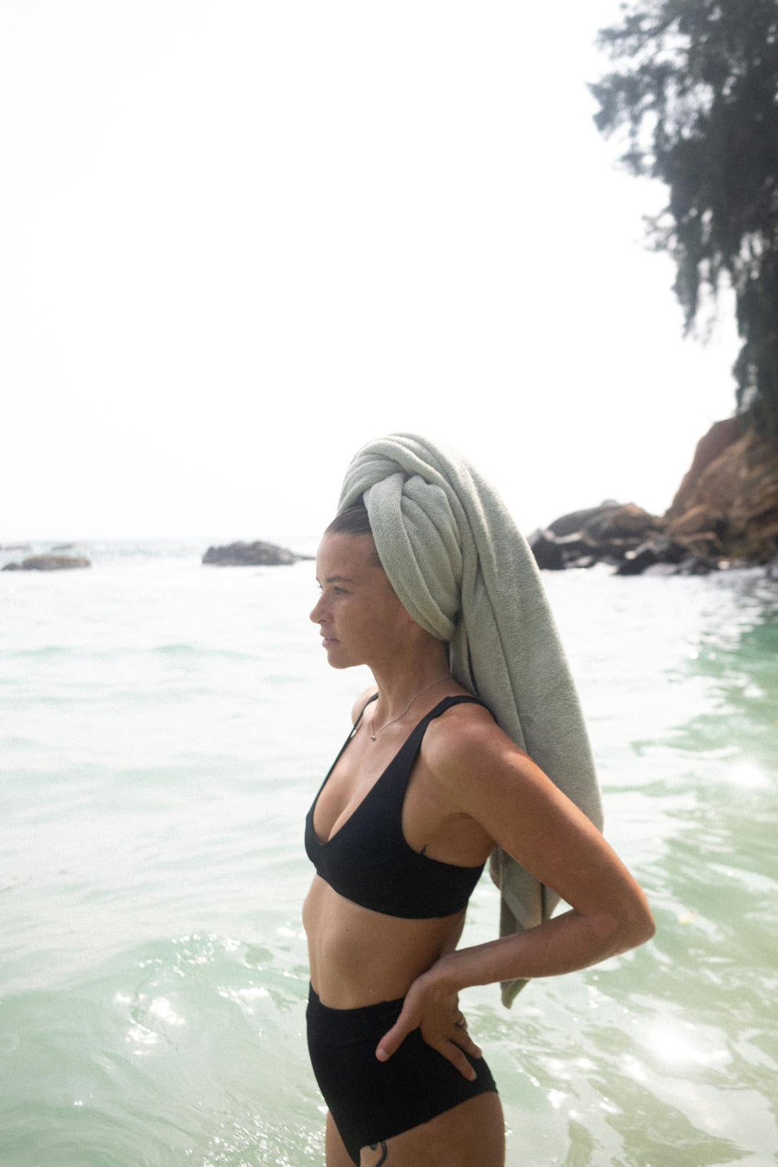 Naram Bath Towel, Silver Sage