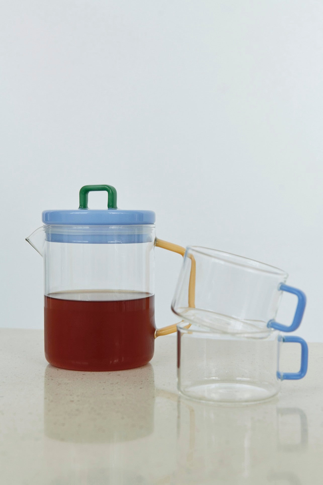 Brew Pot, Jade Light Blue