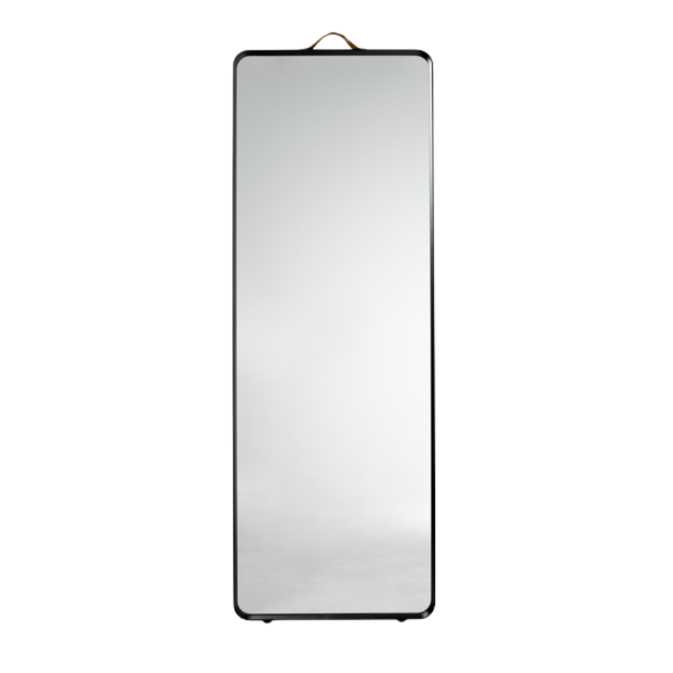 Norm Floor Mirror, Black (Tall Rectangle)-Mirrors-Audo-vancouver special