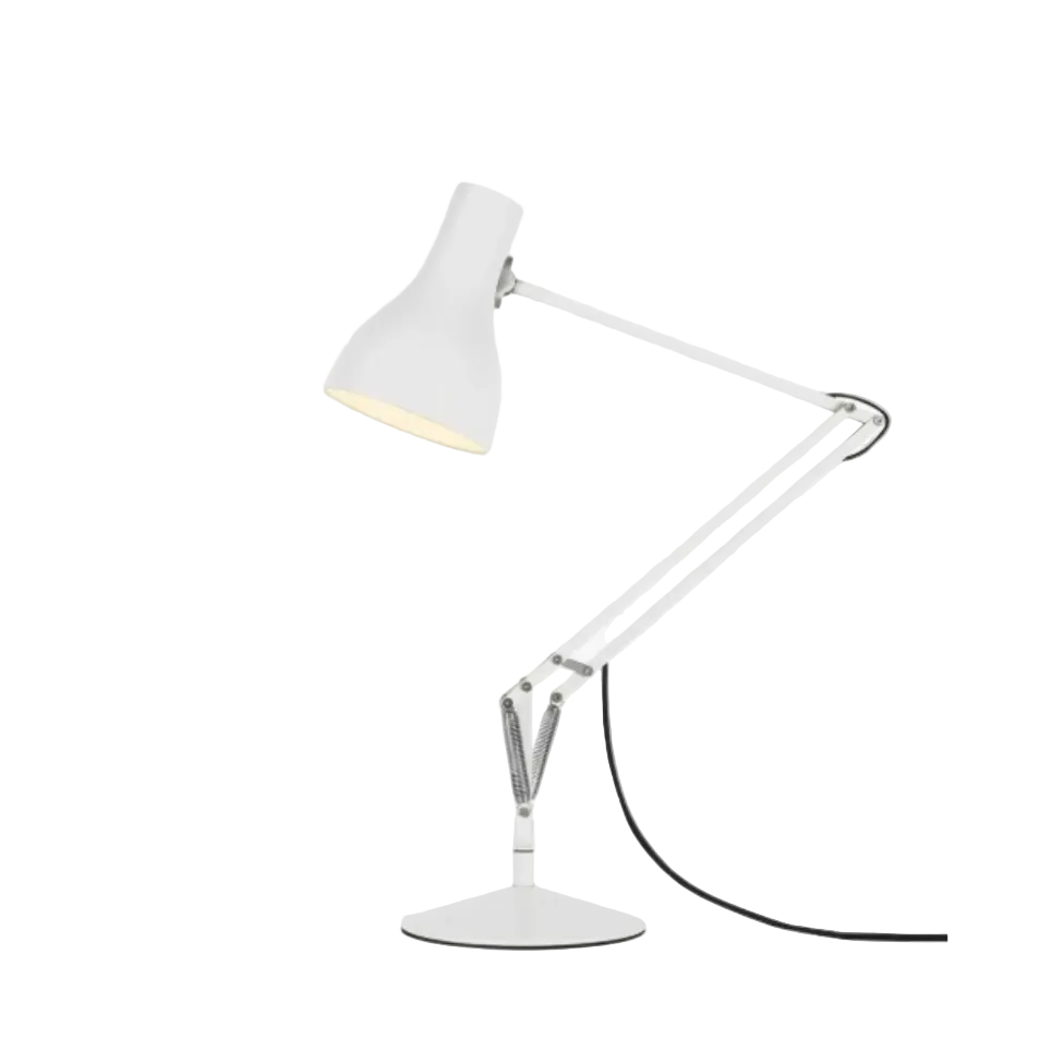 Type 75 Desk Lamp, Jasmine White, Table Base