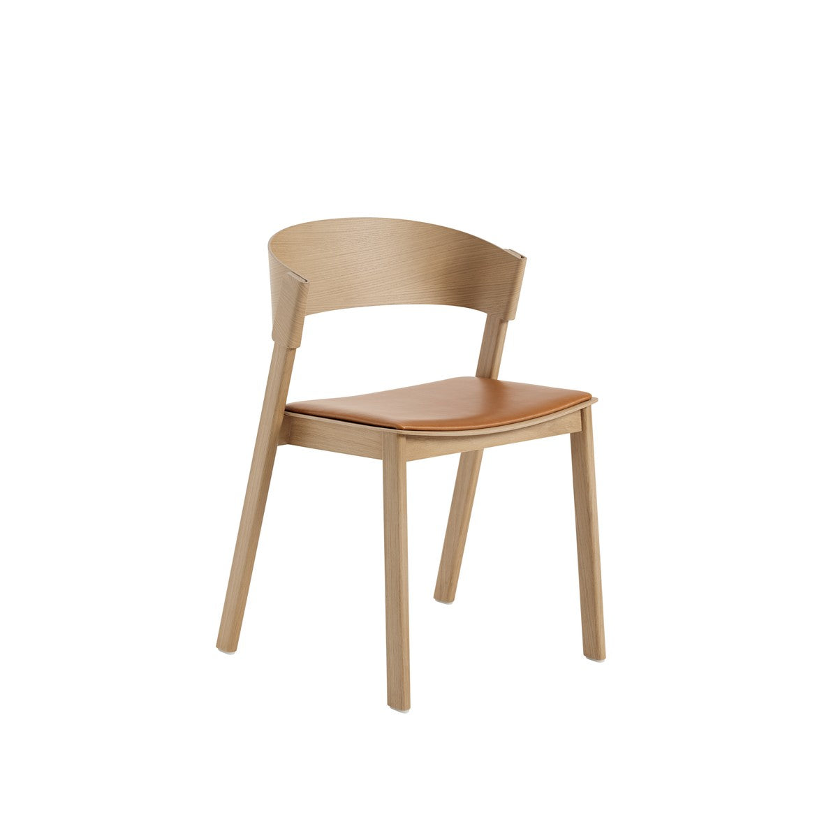 Cover Side Chair, Cognac/Oak