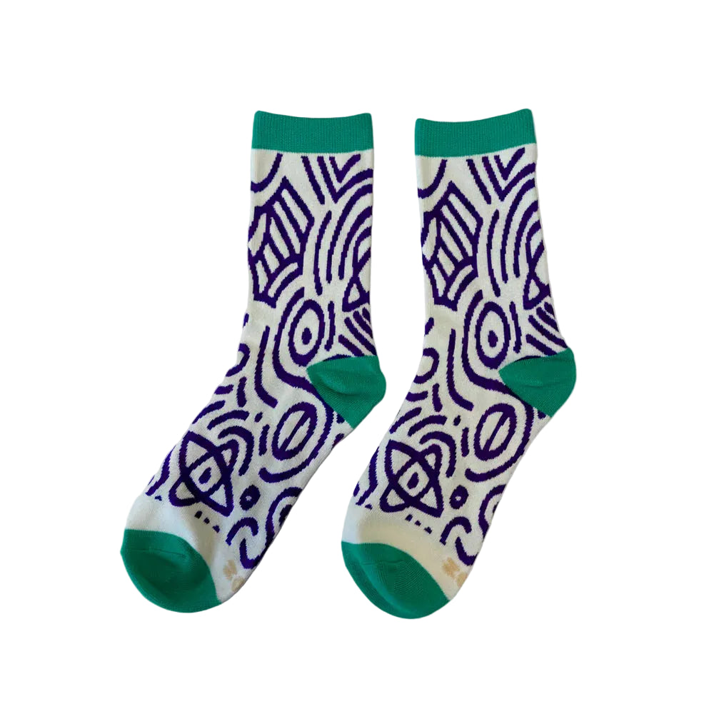 Graphic Socks, Doodle Path