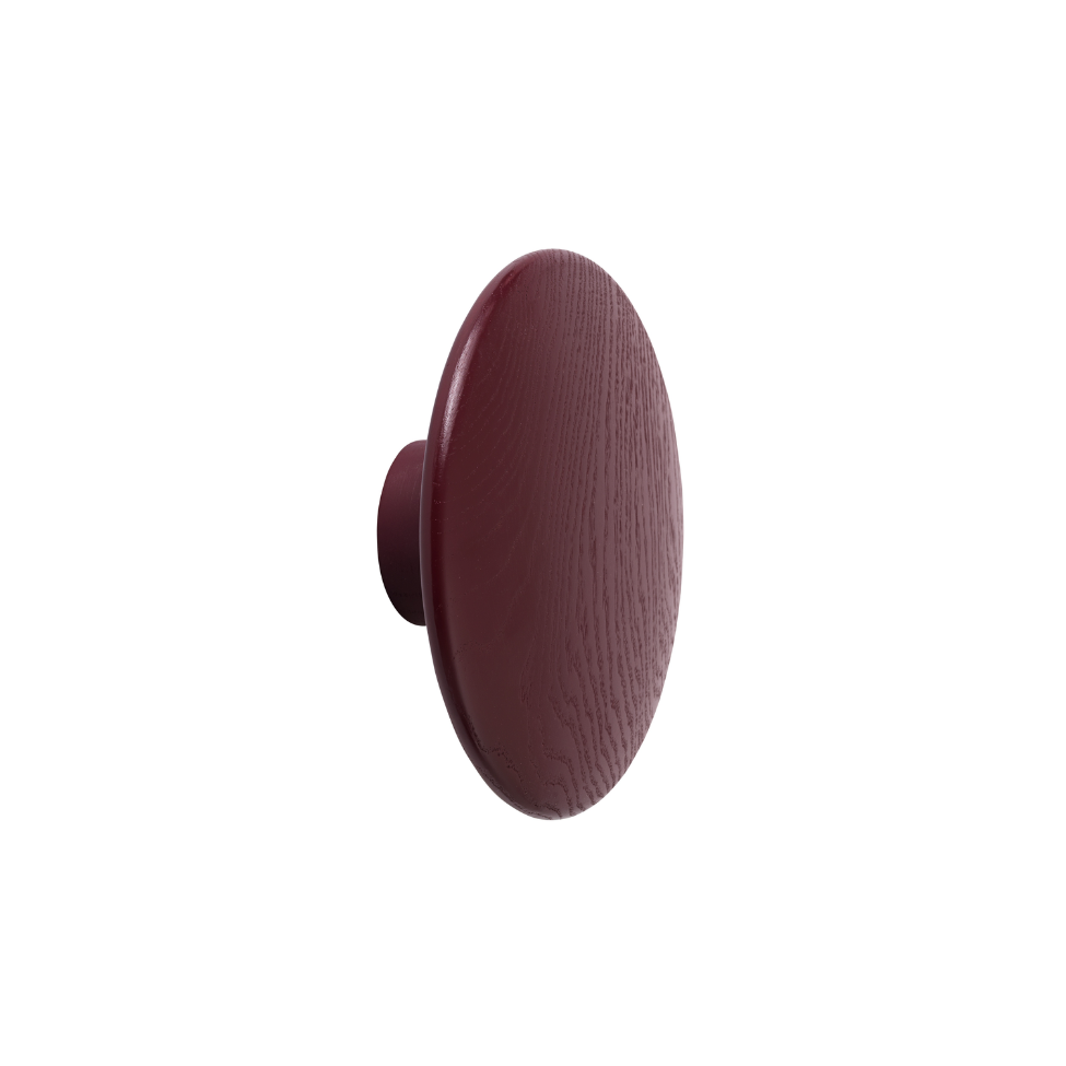 The Dots Single Large, Burgundy