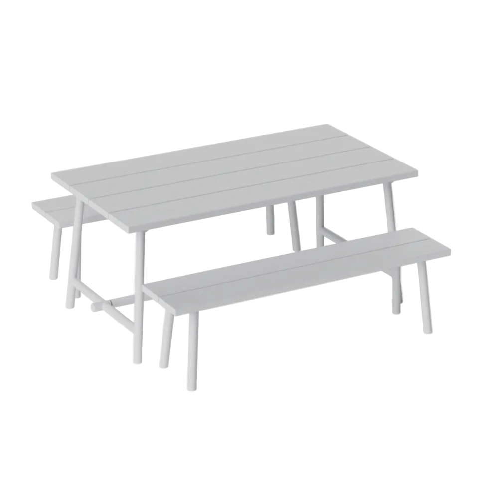 Fatboy Fred's Bench, Light Grey
