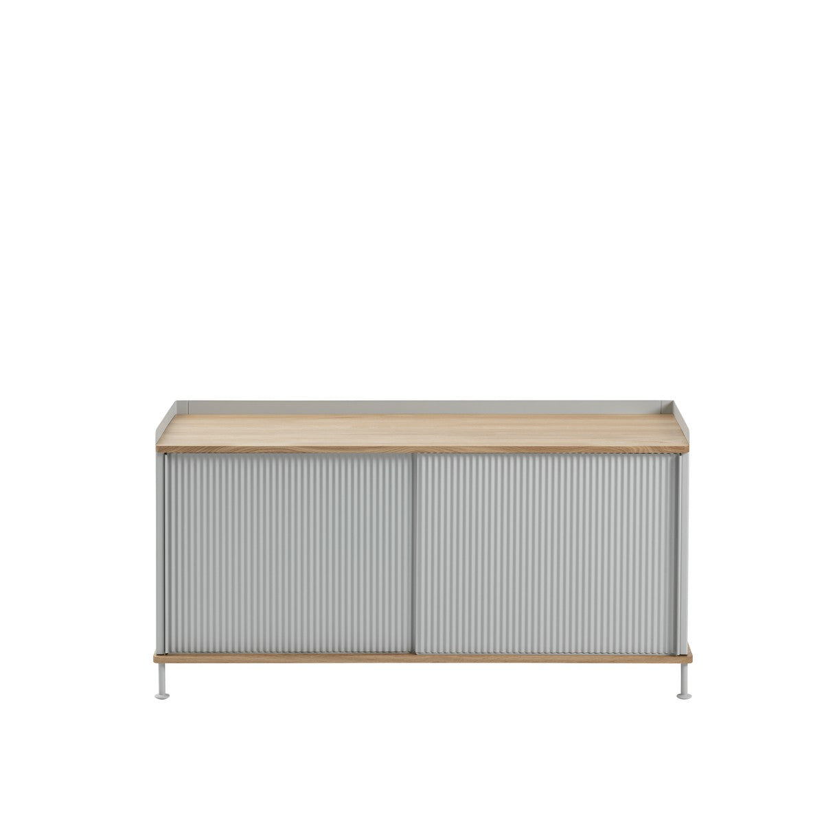 Enfold Sideboard Low, Oak/Grey