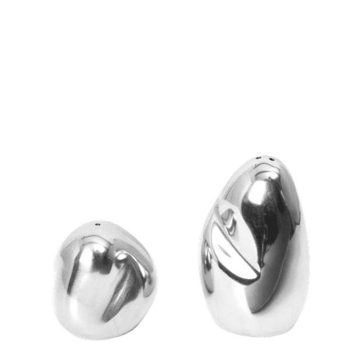 Orevo Salt Pepper Shakers Pair, Steel
