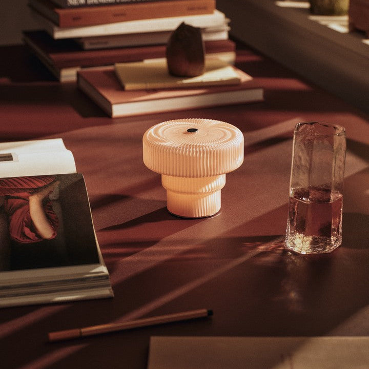 Ripple Portable Lamp H10, Pale Rose