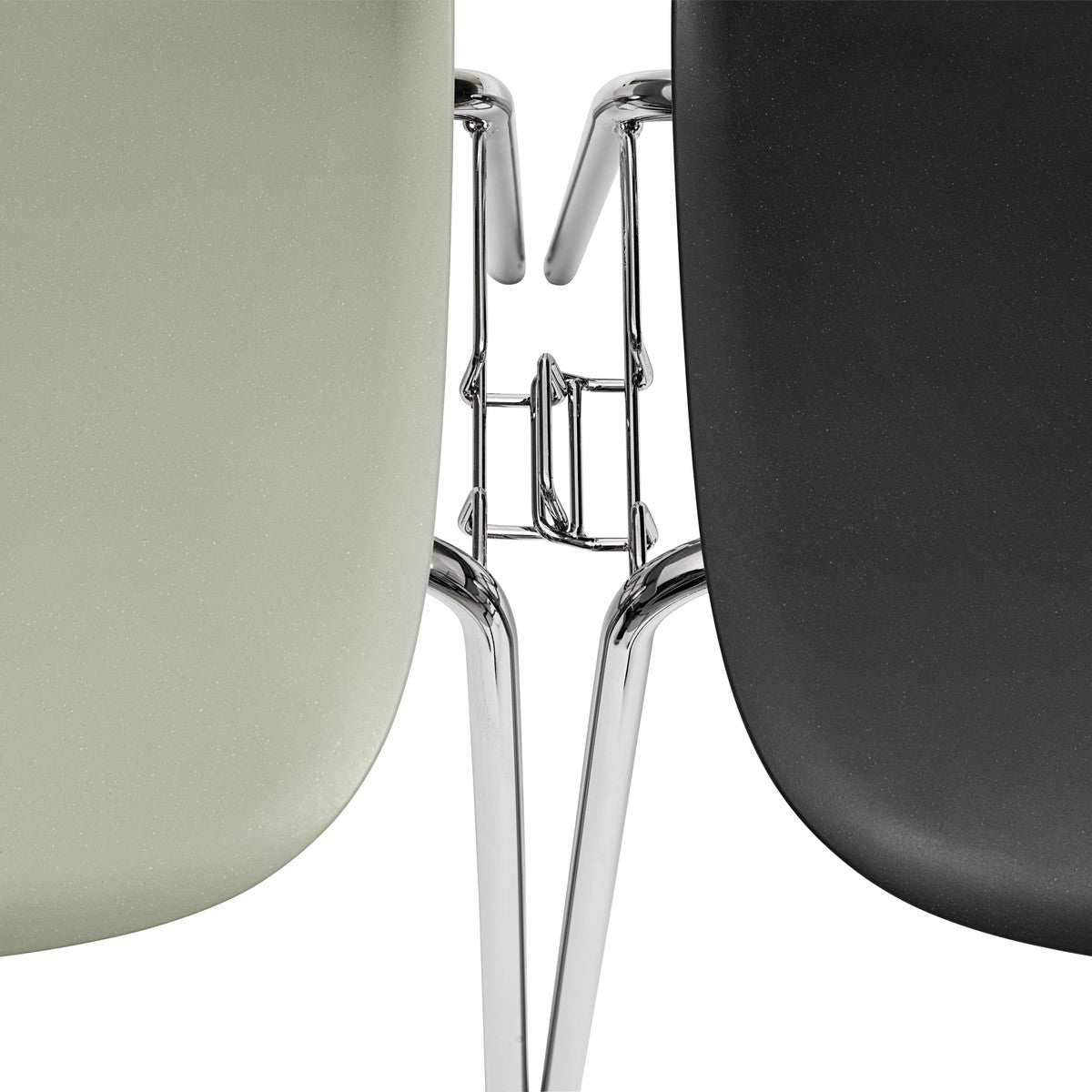 Fiber Side Chair, A-Base, Grey/Steel