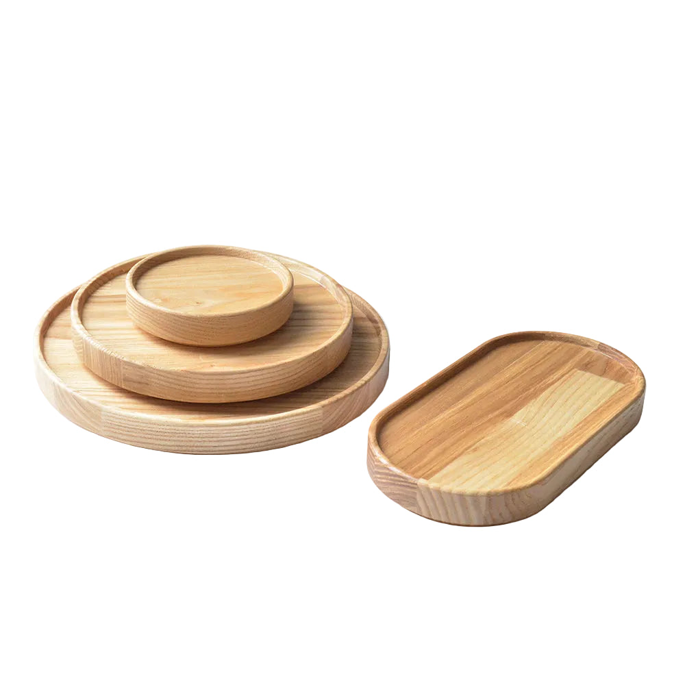 Hasami Wood Tray/Coaster/Lid, 3.3", Ash