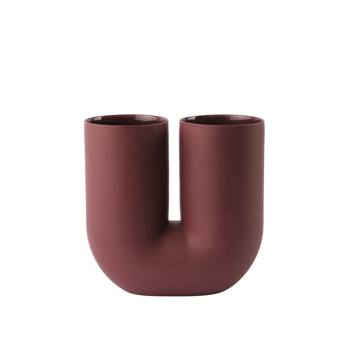 Kink Vase, Deep Red