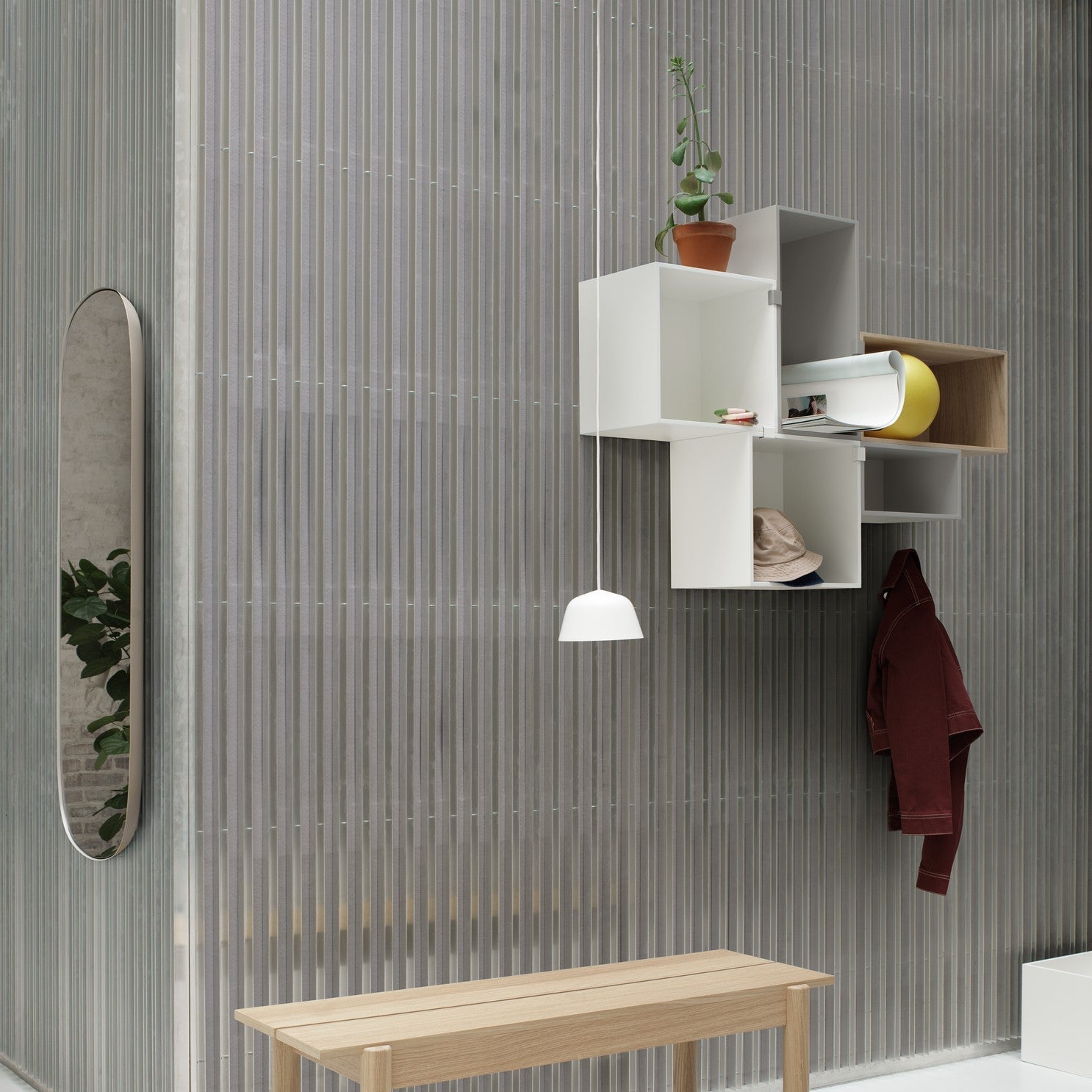 Ambit Pendant, Small, White, 25cm