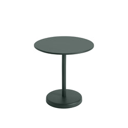 Linear Steel Café Table, Dark Green 27.6