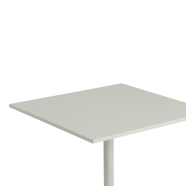 Linear Steel Cafe Table, Grey 27.6 X 27.6 H: 28.7"