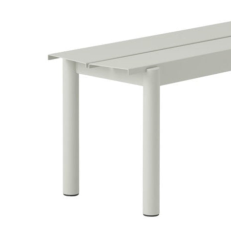 Linear Steel Bench, Grey, 170cm