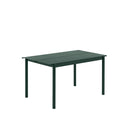 Linear Steel Table, Dark Green 140cm