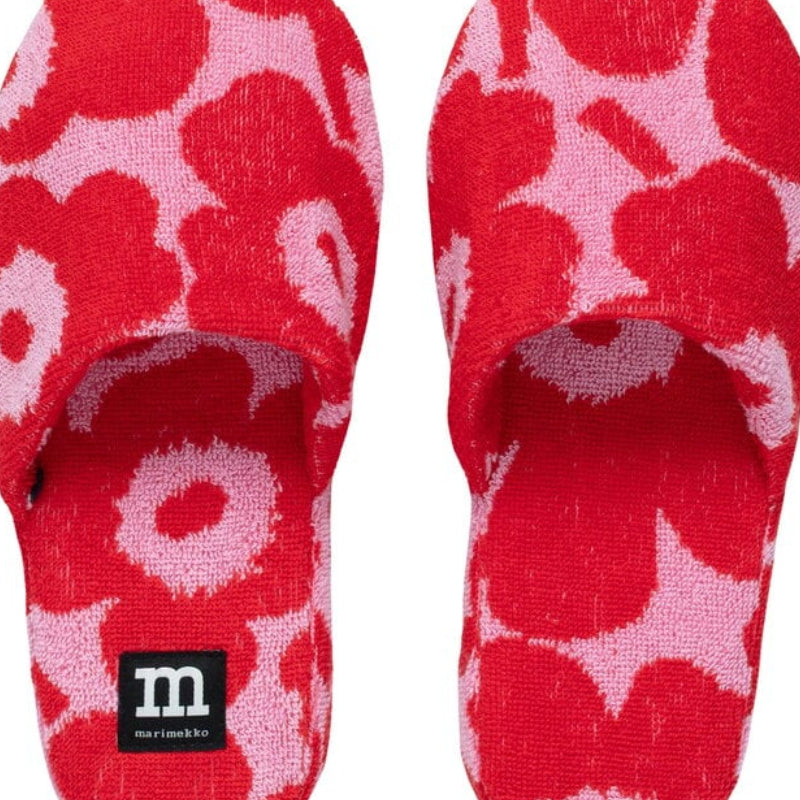 Mini Unikko Slippers, Pink and Red