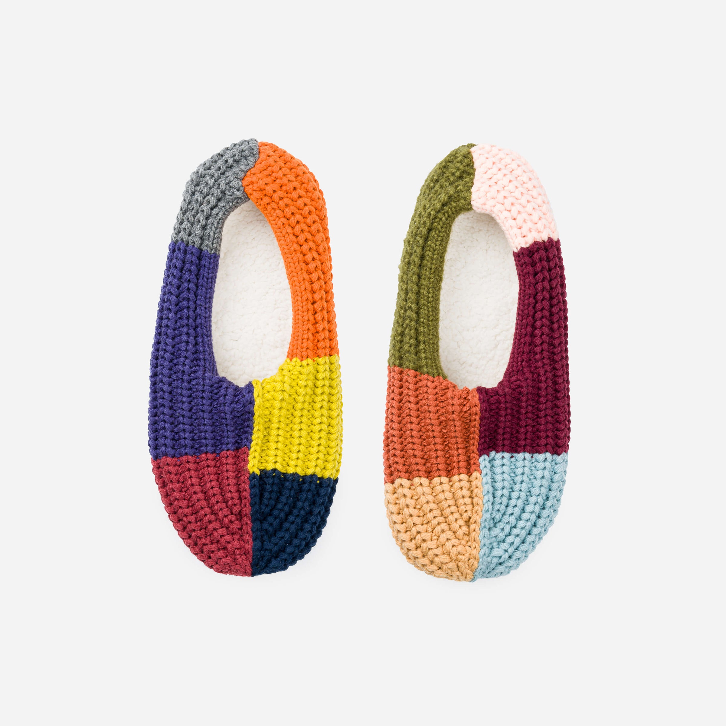 Mismatch Rib Slippers- Desert / M/L